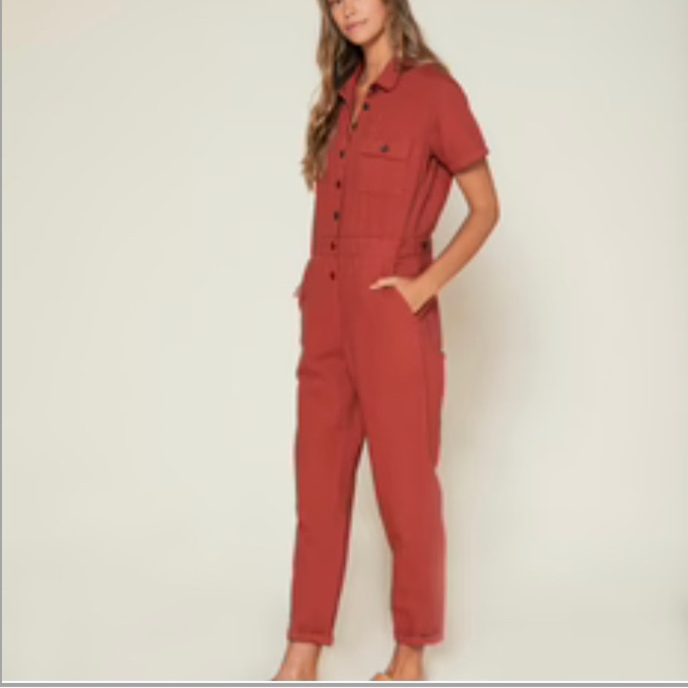 Outerknown Brand S.E.A. Suit in rust red color